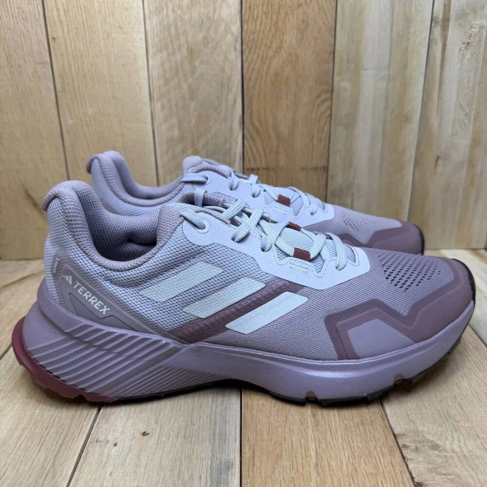 Adidas Terrex Soulstride Trail Running Shoes Purple/Burgundy IH3450 Women’s Sz 9 - Picture 4 of 14